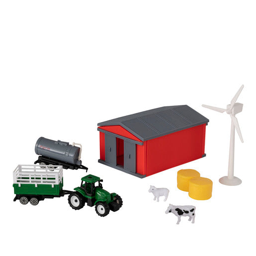 Farmyard Tractor Figures Playset